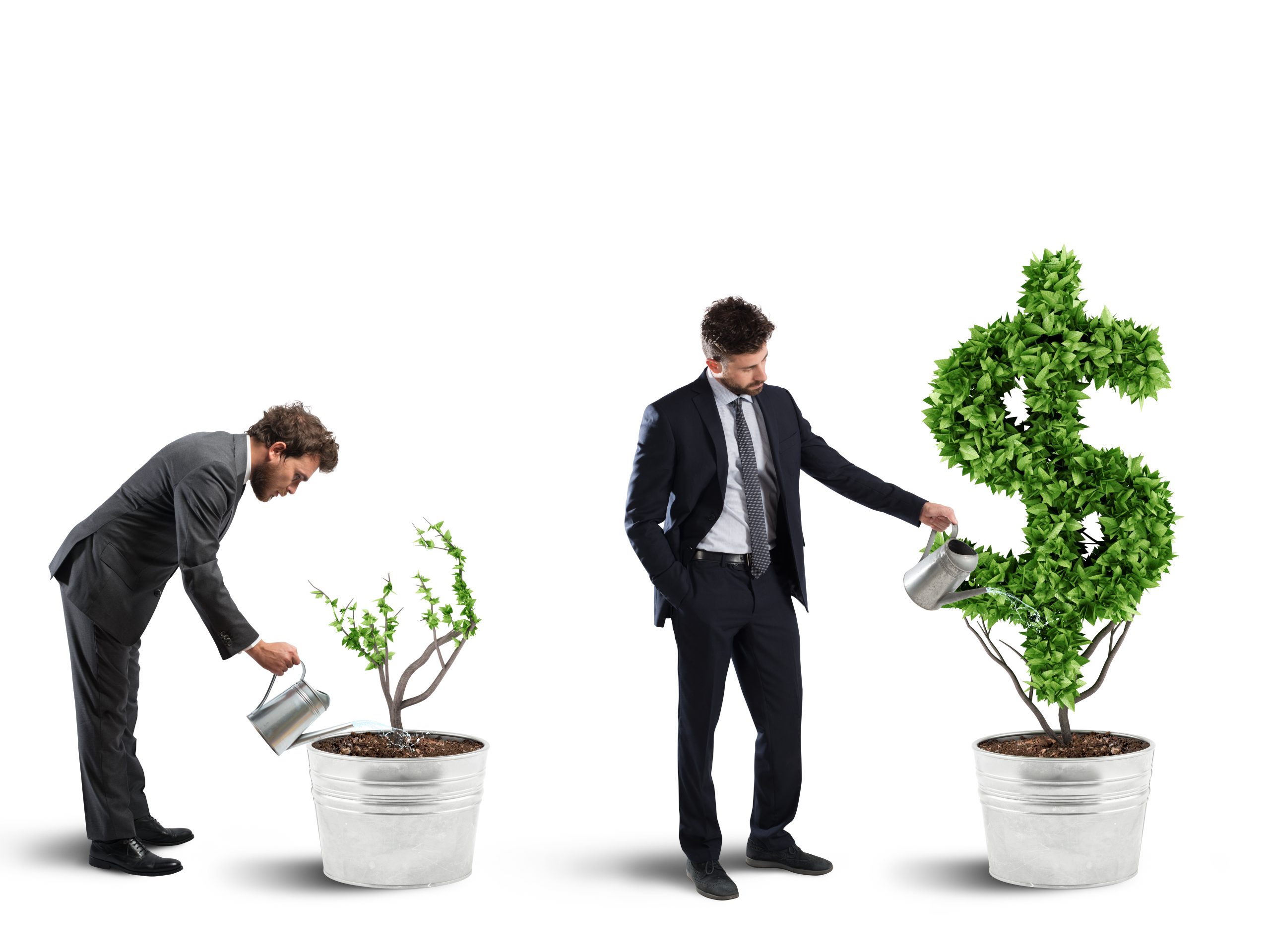 Ambition and skill of a businessman. 3D Rendering